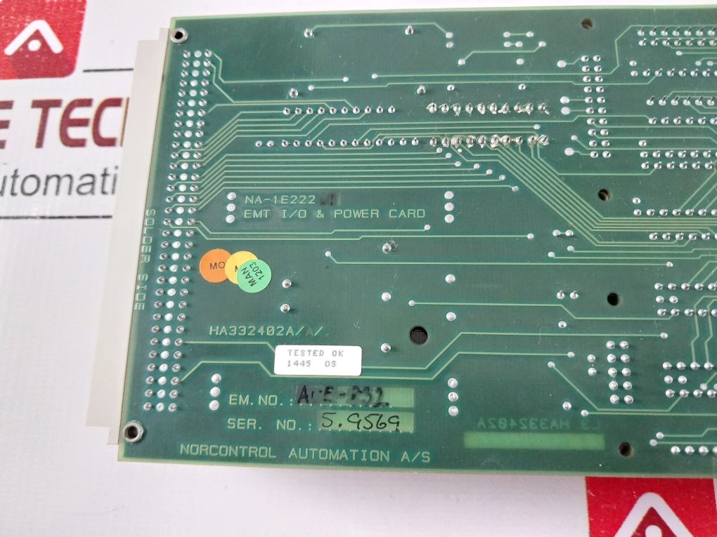 Norcontrol Automation Na-1E222.1 Power Card Ha332402A/A/A