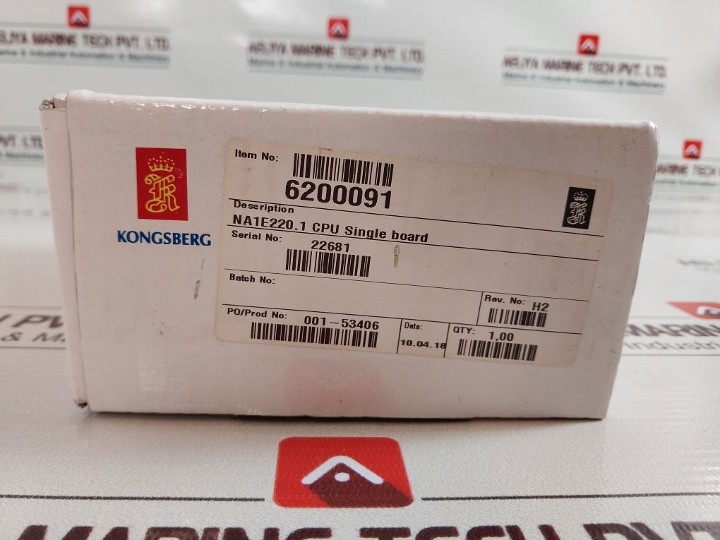 Norcontrol Automation/Kongsberg Na-1E 220.1 Single Board Cpu 188 Ha331676C/C/C