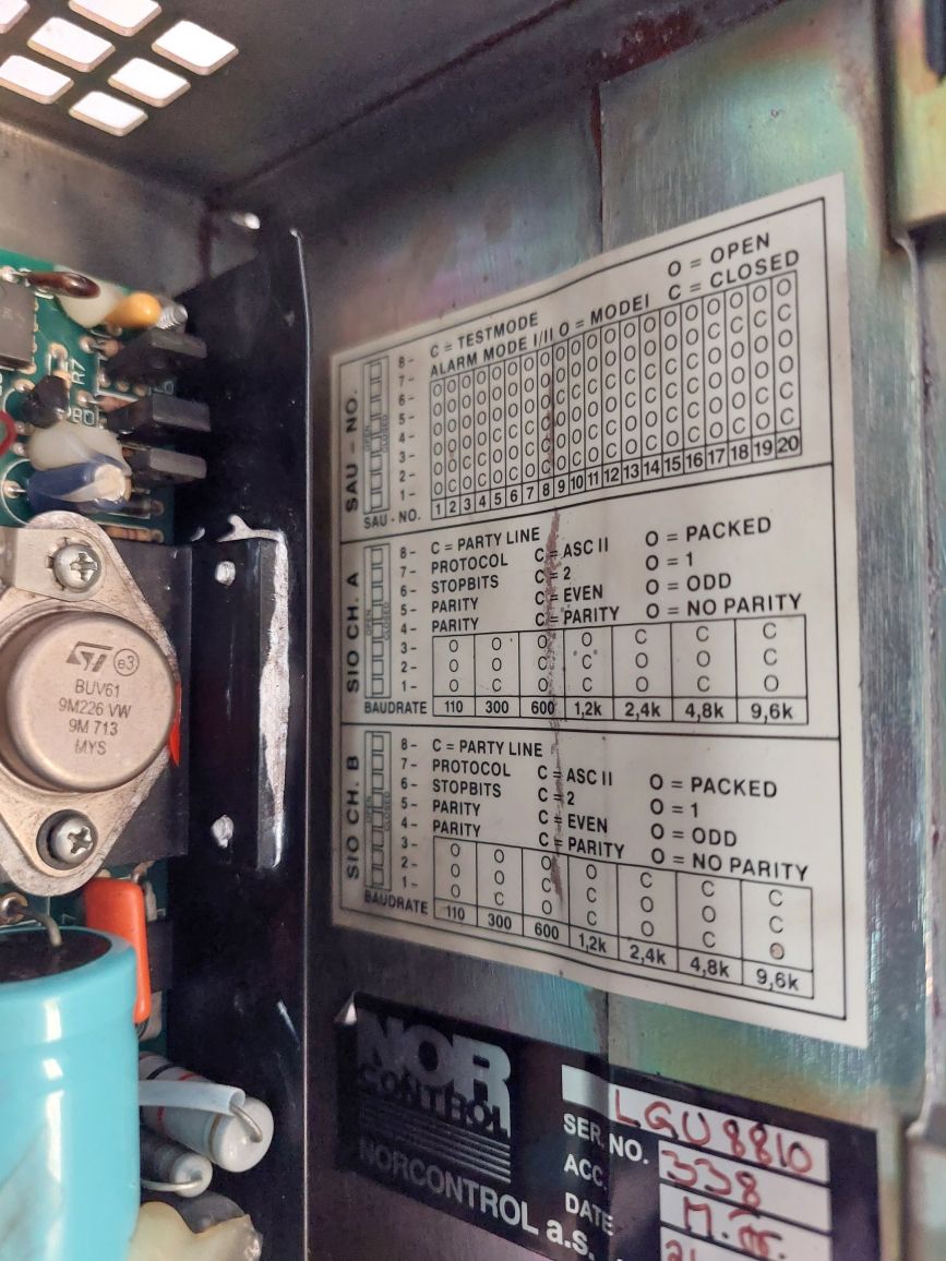 Norcontrol Lgu 8810 Level Gauging Unit
