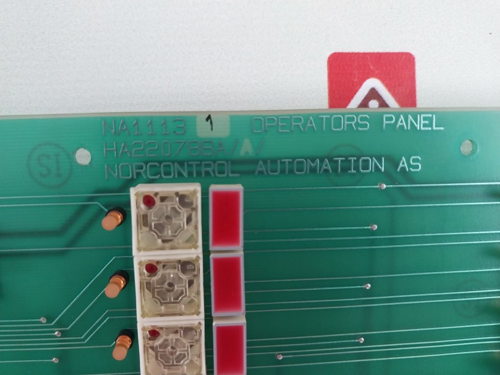 Norcontrol Na1113.1 Operators Panel Ha220787A/A
