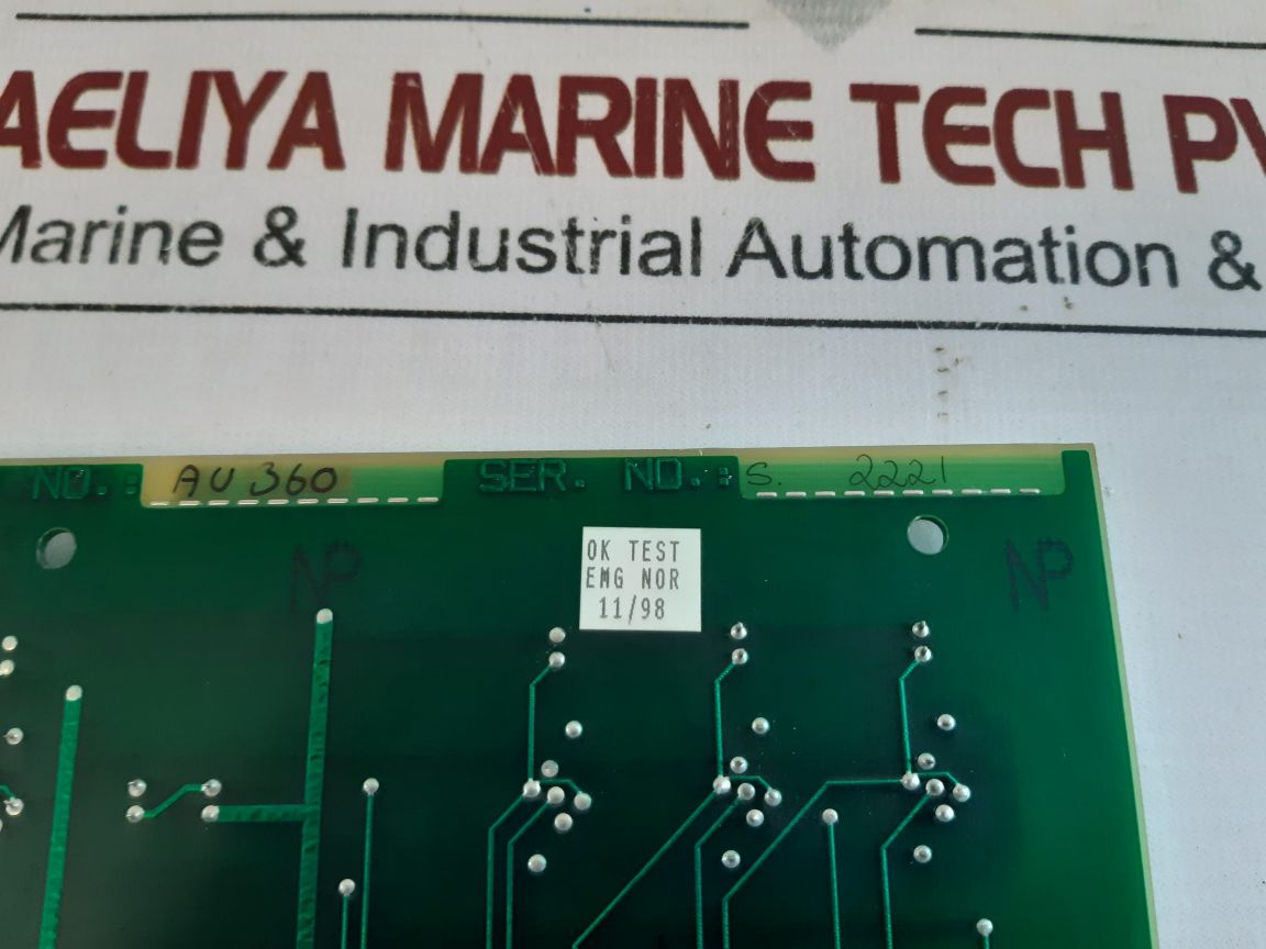 Norcontrol Na1115 Order Printer Operators Panel Ha220842 B/B/