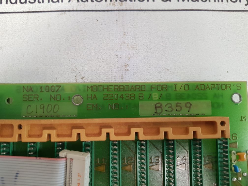 Norcontrol Na 1007 Motherboard For I/O Adaptor’s Ha 220438 B/B