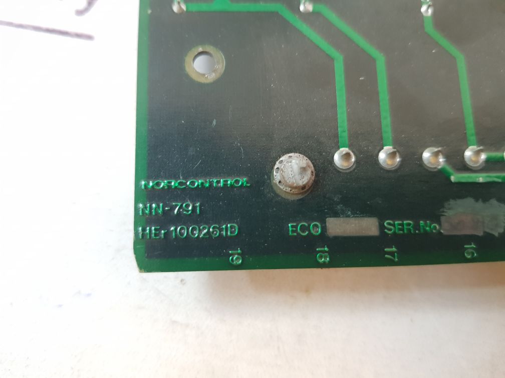 Norcontrol Nn-791 I/O Processor Card Her 100261D
