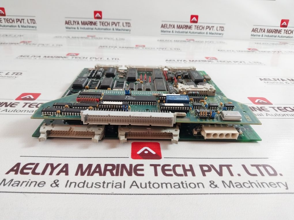 Norcontrol Nn-791 I/O Processor Card With Na1105.1 Nterf Dual Port Memory Card