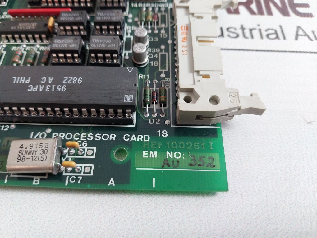 Norcontrol Nn-791 I/O Processor Card With Na1105.1 Nterf Dual Port Memory Card
