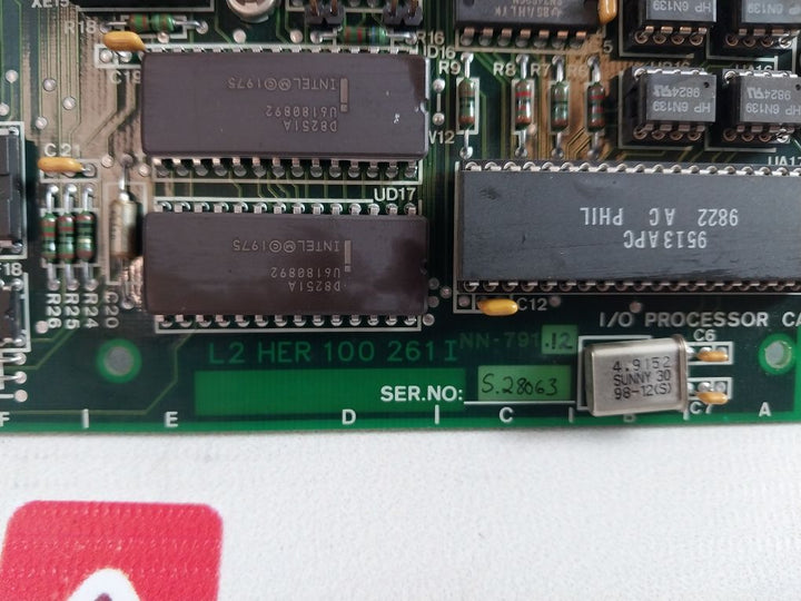 Norcontrol Nn-791 I/O Processor Card With Na1105.1 Nterf Dual Port Memory Card