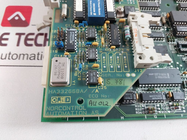 Norcontrol Nn-791 I/O Processor Card With Na1105.1 Nterf Dual Port Memory Card