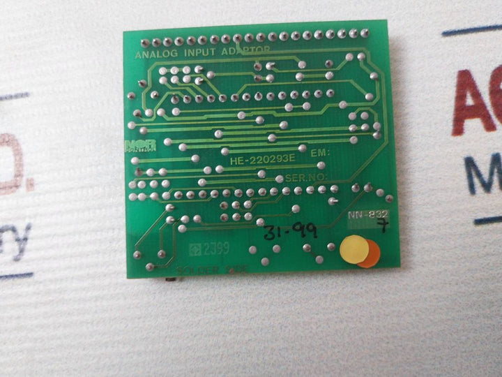 Nor Control Nn-832.7 Analog Input Adapter He-220293E