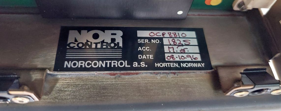 Norcontrol Ocp 8810 Operator Control Panel
