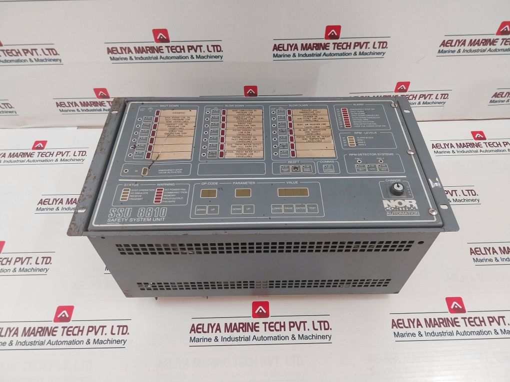 Norcontrol Ssu 8810 Safety System Unit(Not Working)
Norcontrol Automation As
Ssu 8810
Safety System Unit
Ha222179A
Na1117
Motherboard Ii
Ha220853B 
Na1113
Operators Panel
Na1119
Ha331460 BB
Nn-791
IO Processor Card
Her 100261
Norway
Weight