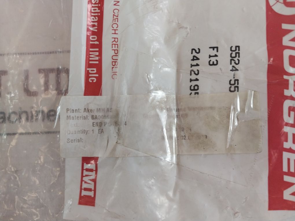 Norgren 5524-55 Ddm-1000-ac-2M End Connection Kit