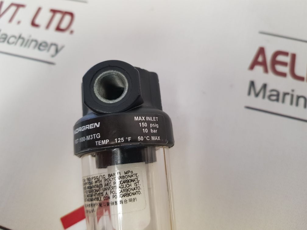 Norgren F07-100-m3Tg Pneumatic Filter Temp 125°F