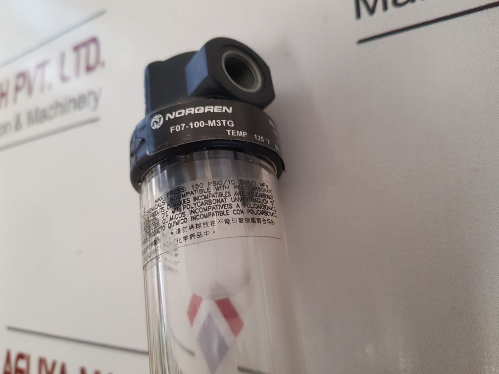 Norgren F07-100-m3Tg Pneumatic Filter Temp 125°F