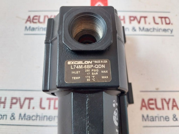 Norgren L74M-6Bp-qdn Pressure Regulator Lubricator 250 Psig 17 Bar
