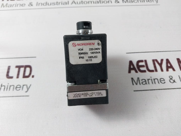 Norgren V04X486L-q116A 1315 Pneumatic Valve Assembly 220V 50/60Hz