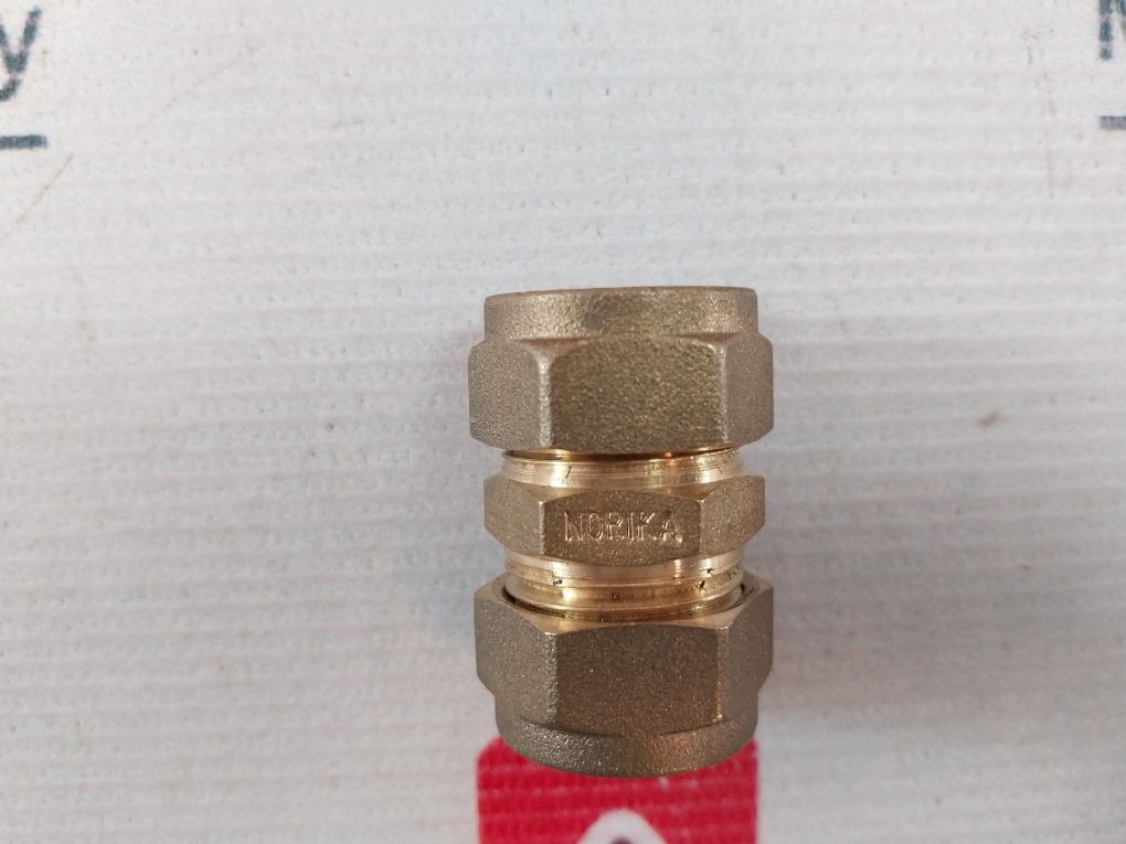 Lot of 9x Norika En1254-2 Brass Flareless Unions-15 Mm