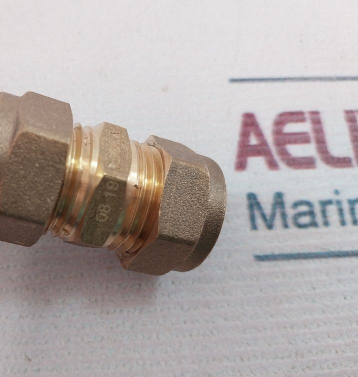 Lot of 9x Norika En1254-2 Brass Flareless Unions-15 Mm