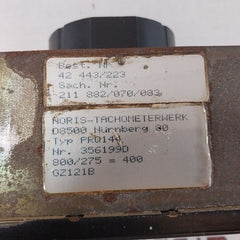 Noris-tachometerwerk 0-800 1/Min Prq144 Techo Meter