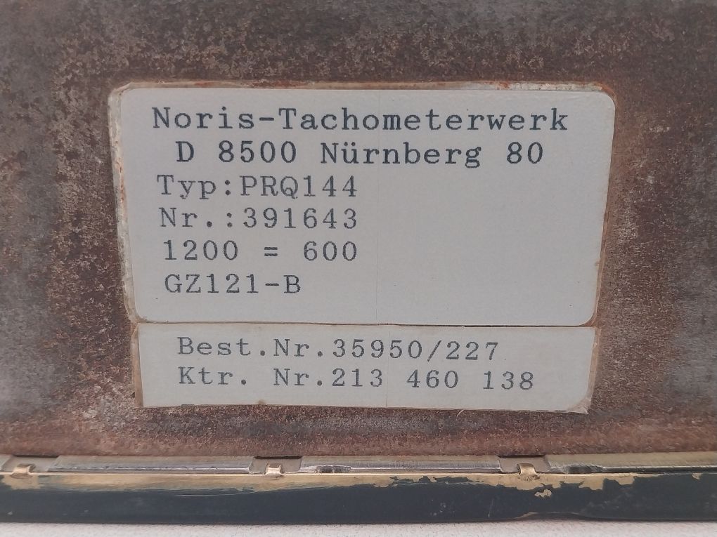 Noris Prq144 0-12 X100 1/Min Panel Meter Gz121-b 391643