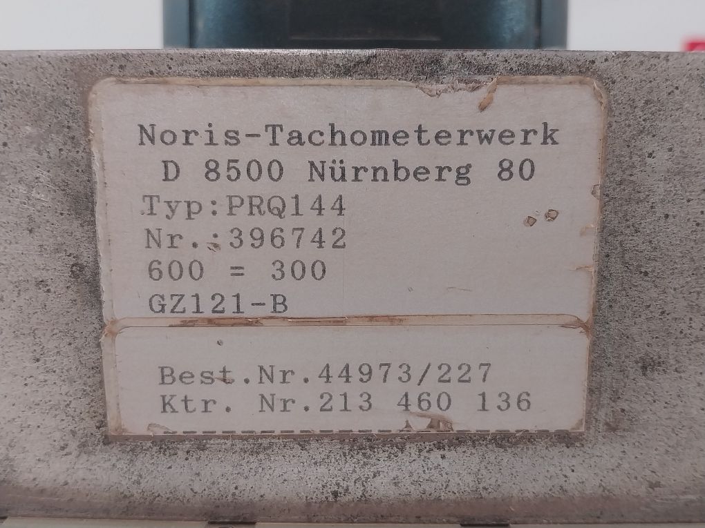 Noris Prq144 Panel Meter 0-600 1/Min 396742