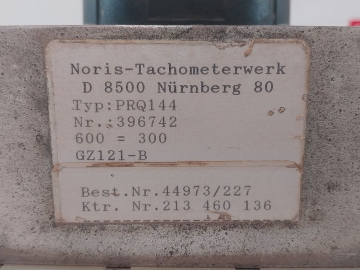 Noris Prq144 Panel Meter 0-600 1/Min 396742