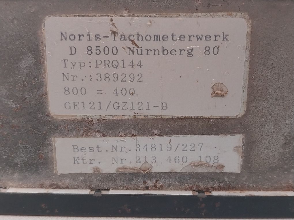 Noris Prq144 Panel Meter 0-800 1/Min 389292