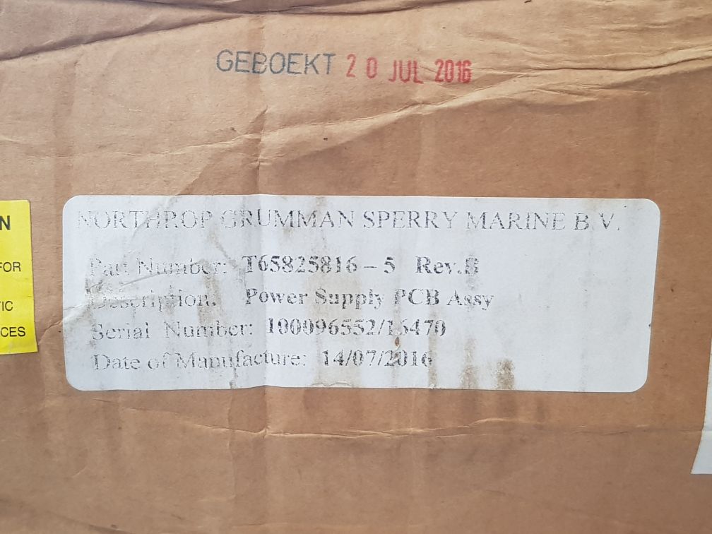 Northrop Grumman T65825816-5 Power Supply Pcb