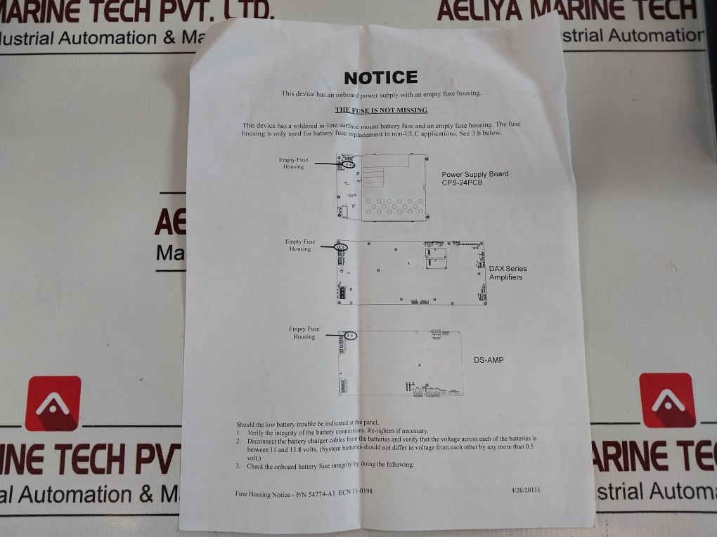 Notifier Cps-24E Ps-610-k2-v2.03 Intelligent Power Supply