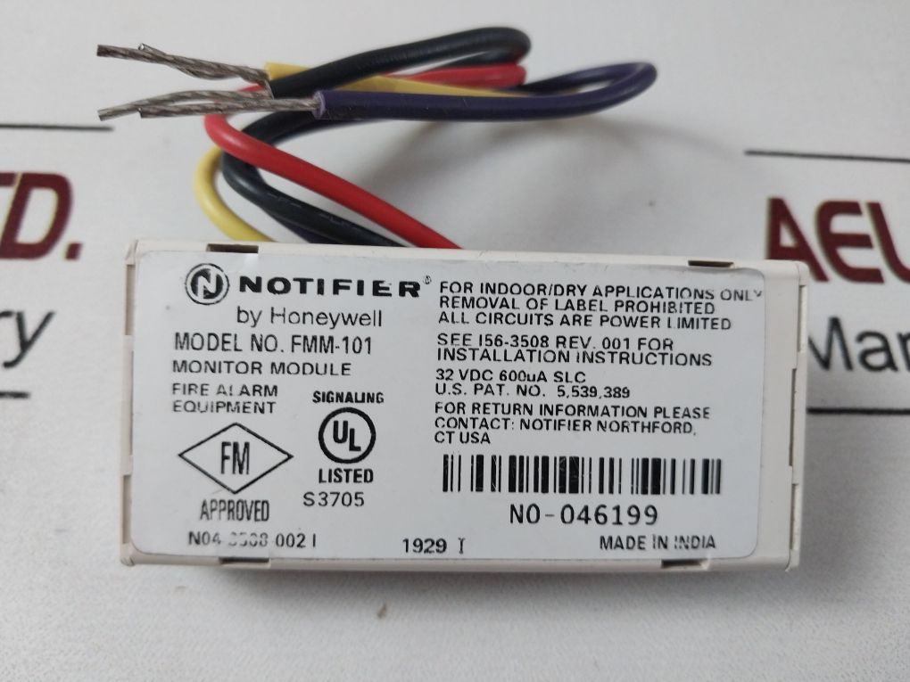 Notifier Fmm-101 Monitor Module Free Shipping By Express