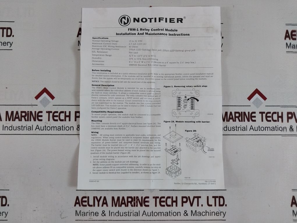 Notifier Frm-1 Relay Control Module