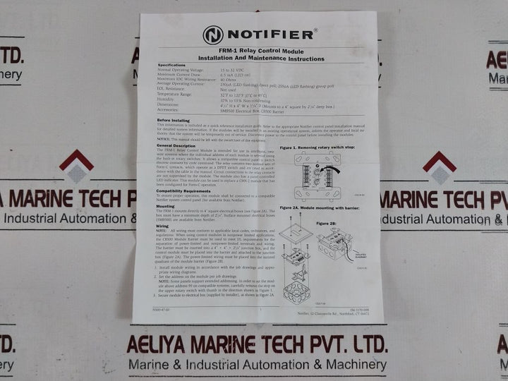 Notifier Frm-1 Relay Control Module