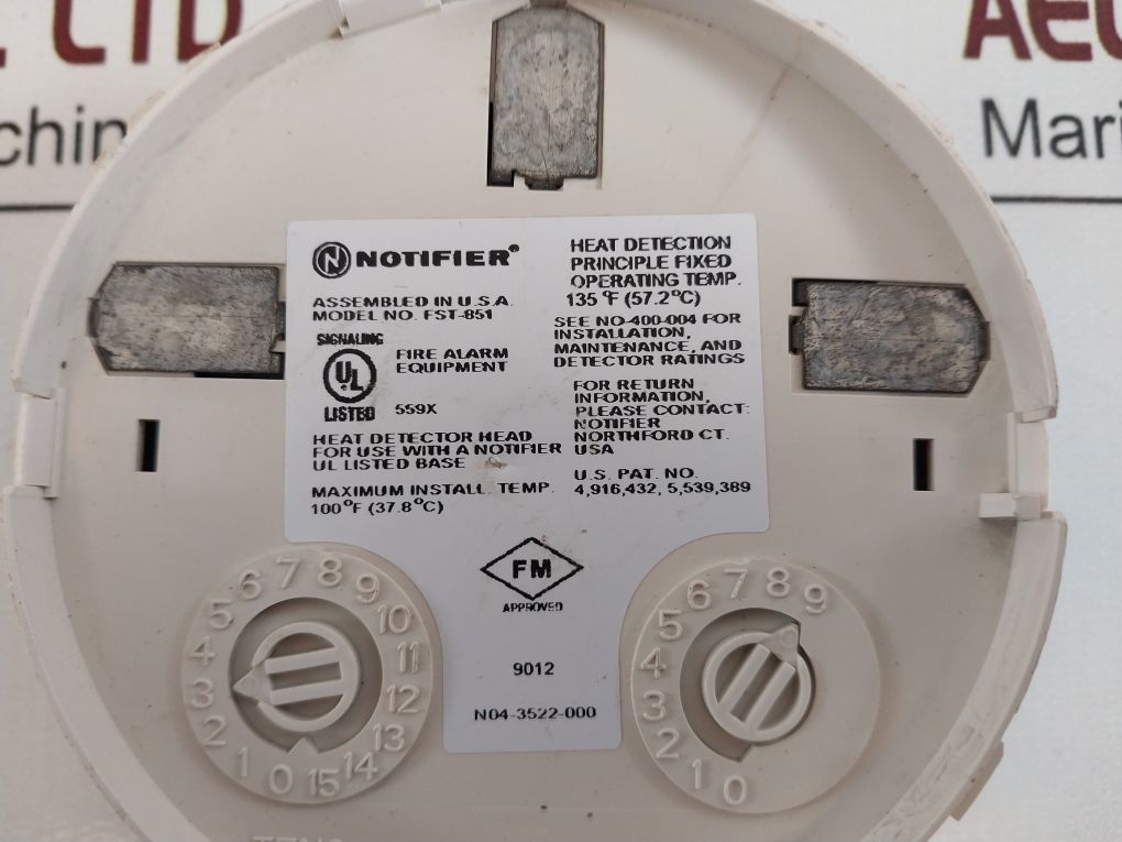 Notifier Fst-851 Heat Detector 