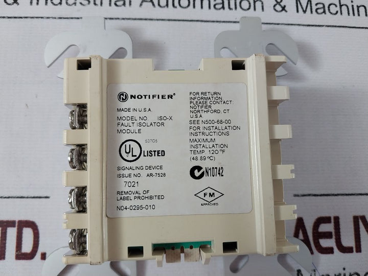 Notifier Iso-x Fault Isolator Module
