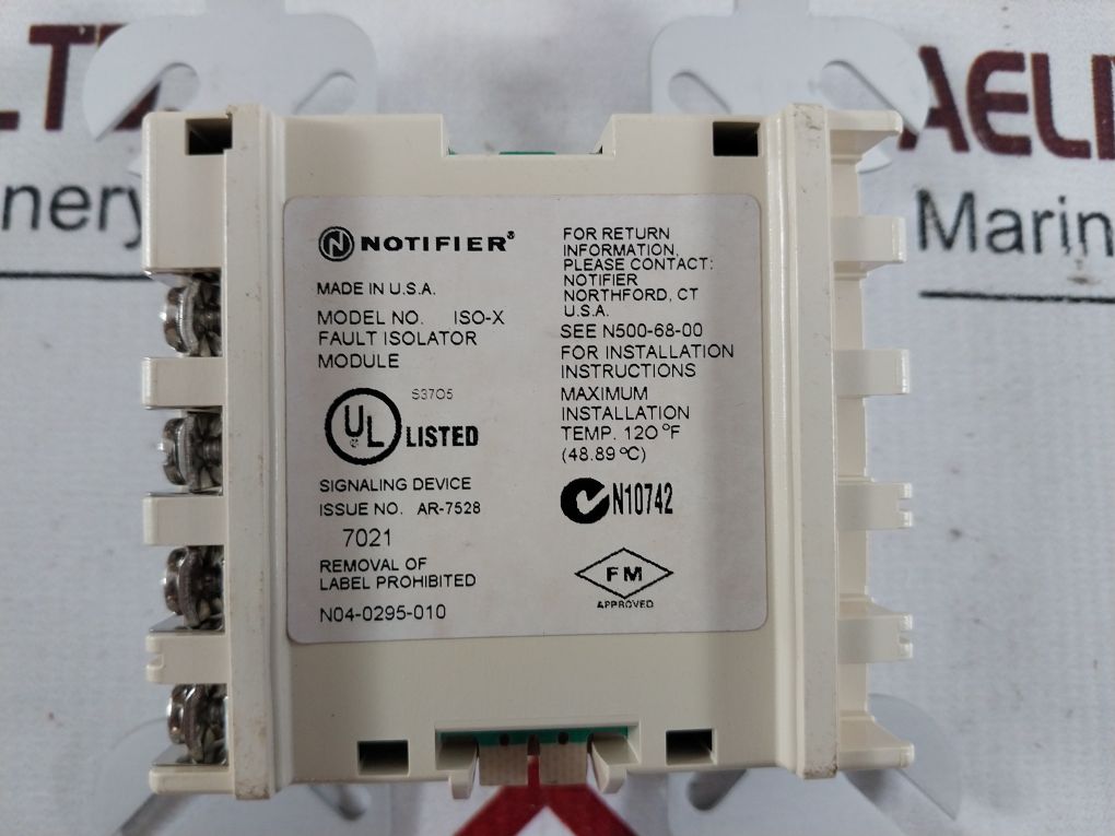 Notifier Iso-x Fault Isolator Module 15-32Vdc 