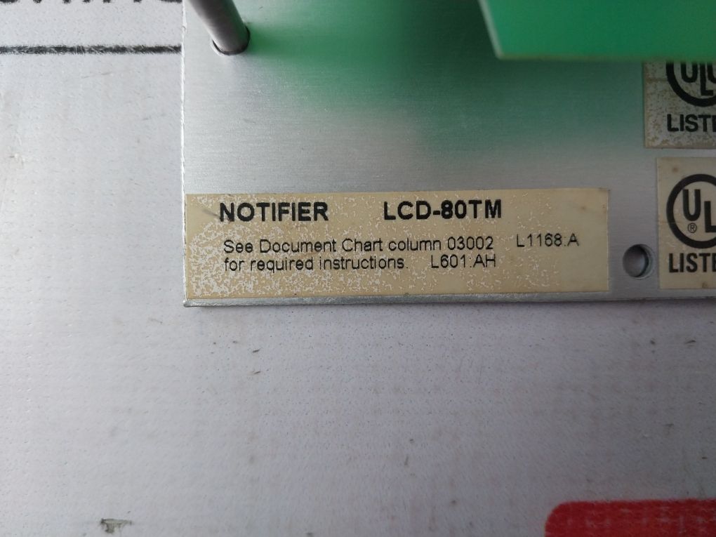 Notifier Lcd-80Tm Fire Alarm Annunciator(Display not working)