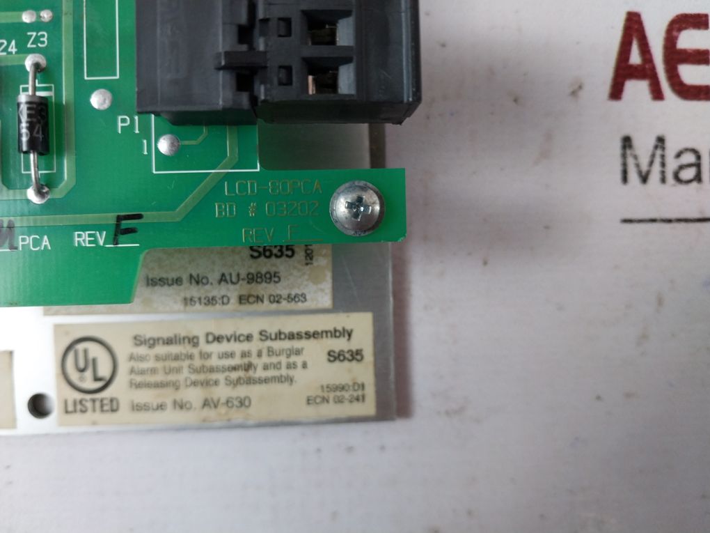 Notifier Lcd-80Tm Fire Alarm Annunciator(Display not working)