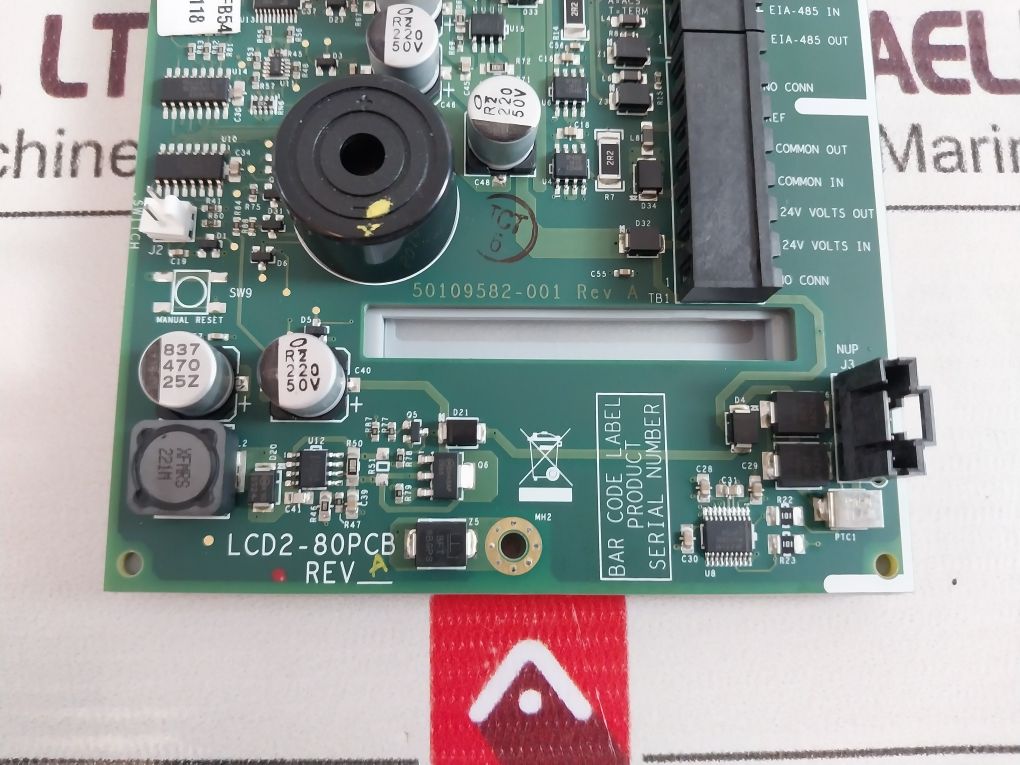 Notifier Lcd2-80 Annunciator Fire Alarm Card