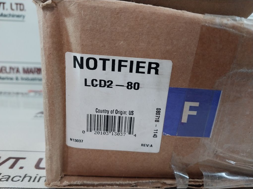 Notifier Lcd2-80 Annunciator Fire Alarm Card