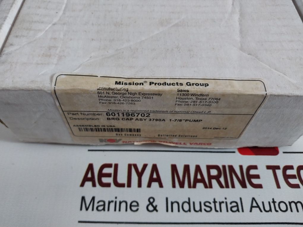 Nov-mission 601196702 1-7/8” Pump Bearing Cap