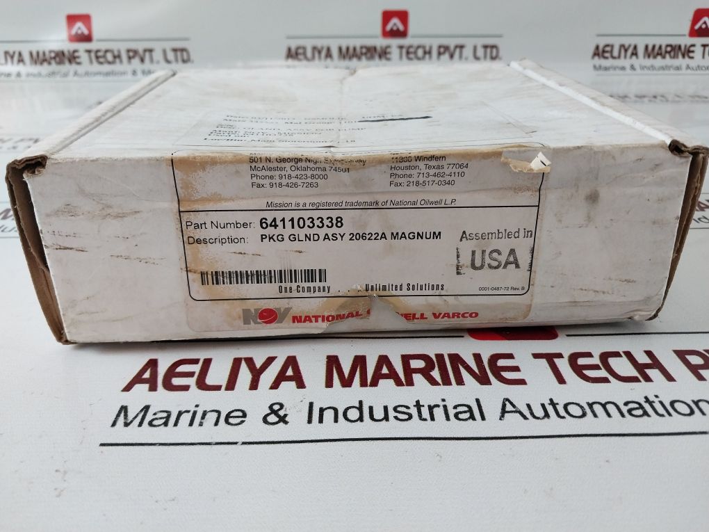 Nov-mission 20622A Gland Assembly For Pump 641103338 Rev.:B