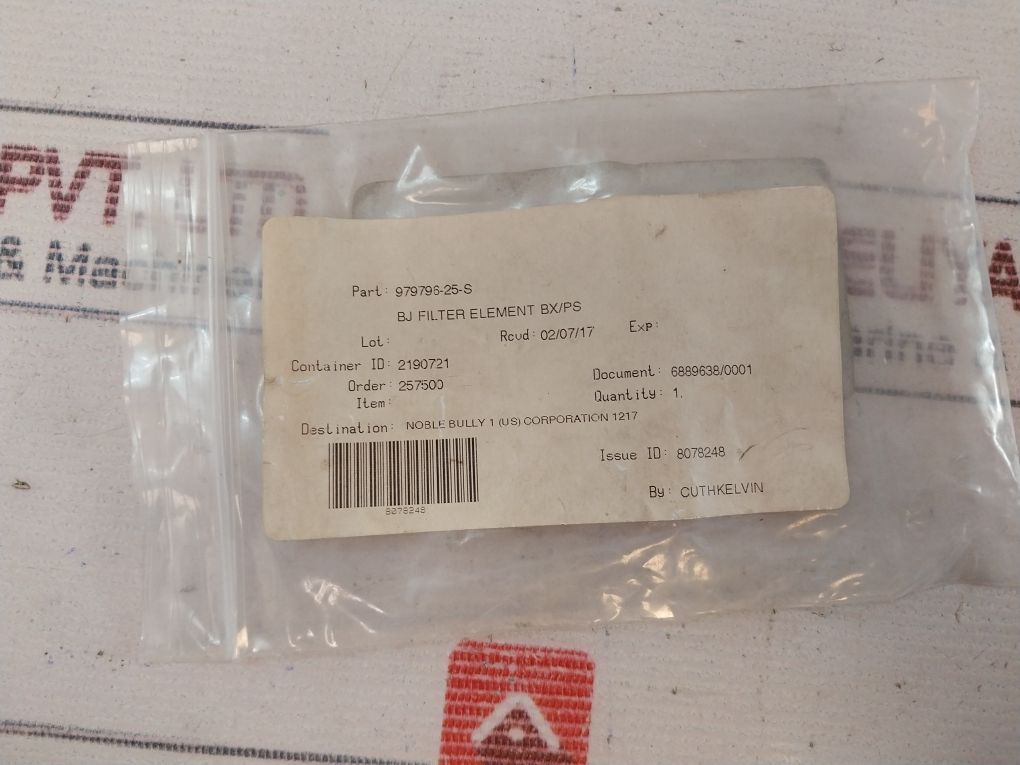 Nov-national 979796-25-s Filter Element Bx/Ps