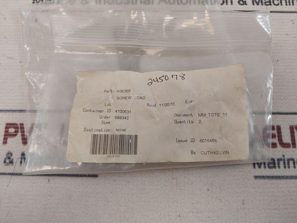 Nov-retsco H30389 Screw