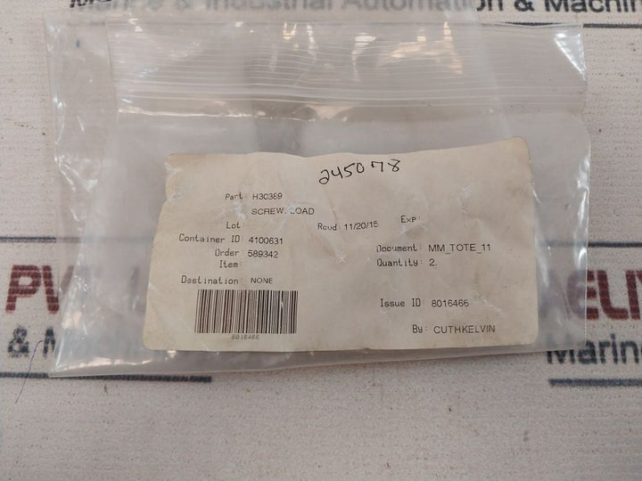 Nov-retsco H30389 Screw