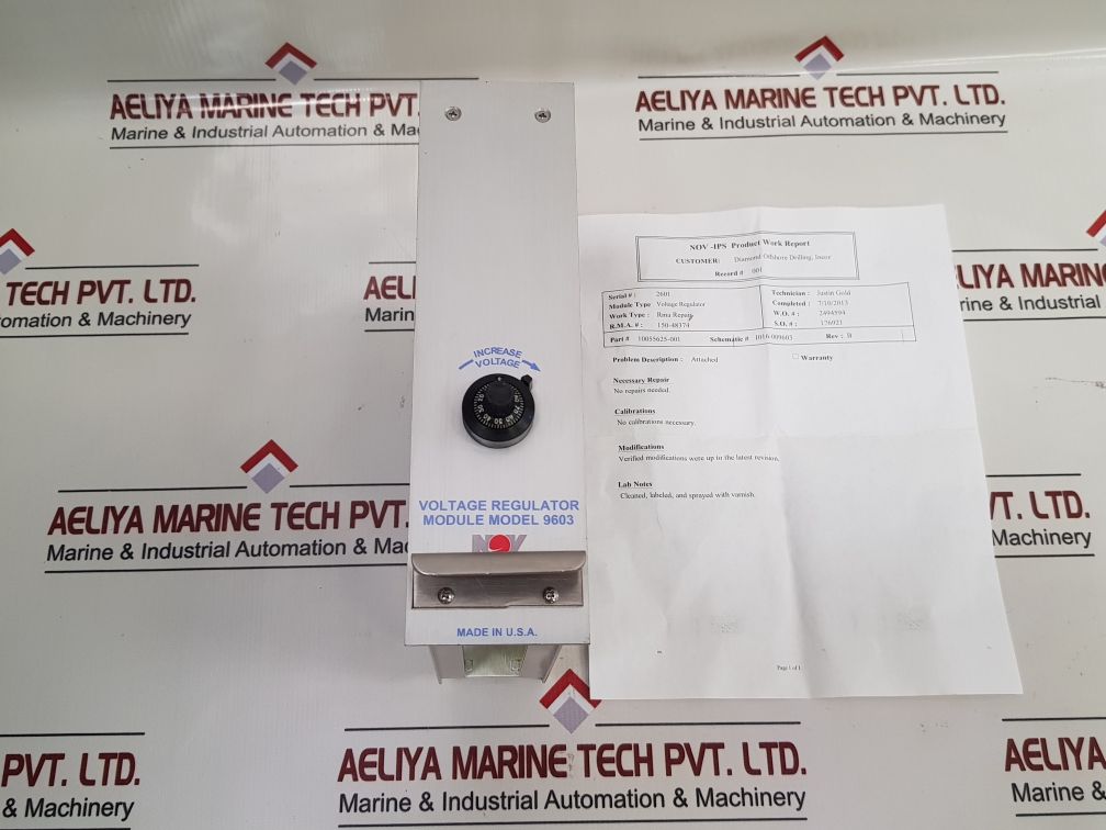 Nov 10055625-001 Voltage Regulator Module 9603