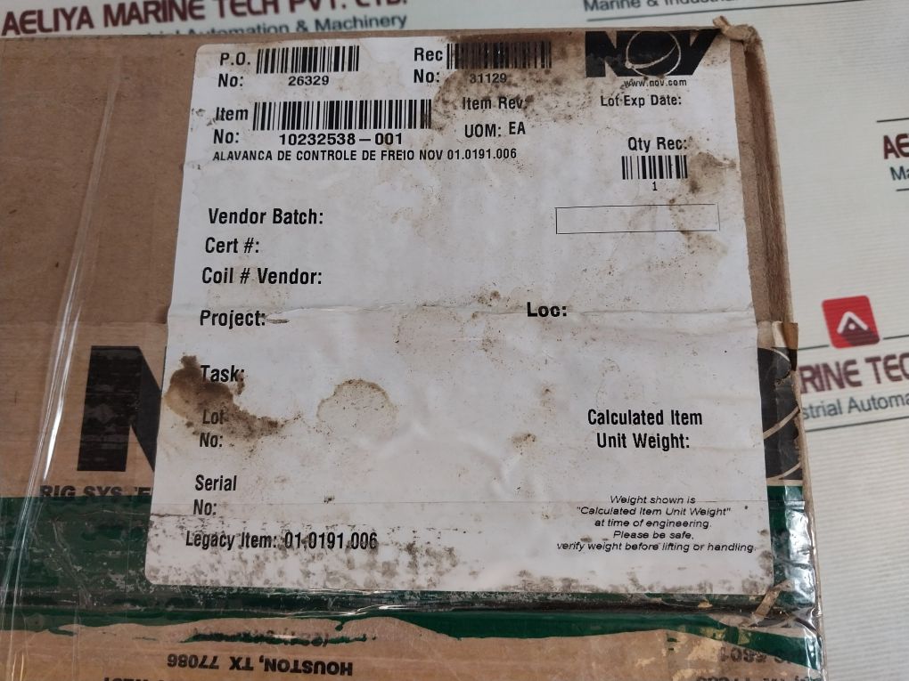 Nov 10232538-001 Handle-brake Control