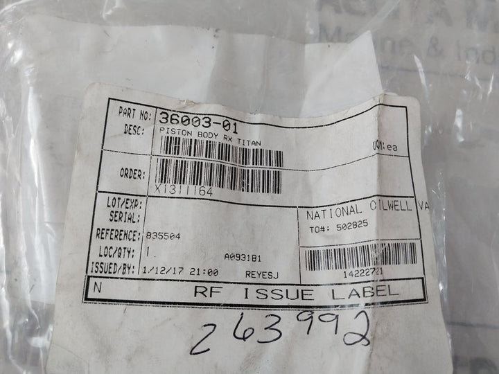 Nov 10297704-001 Piston Valve