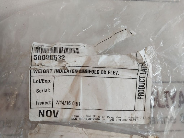 Nov 50000632 Weight Indicator Manifold Bx Elevator