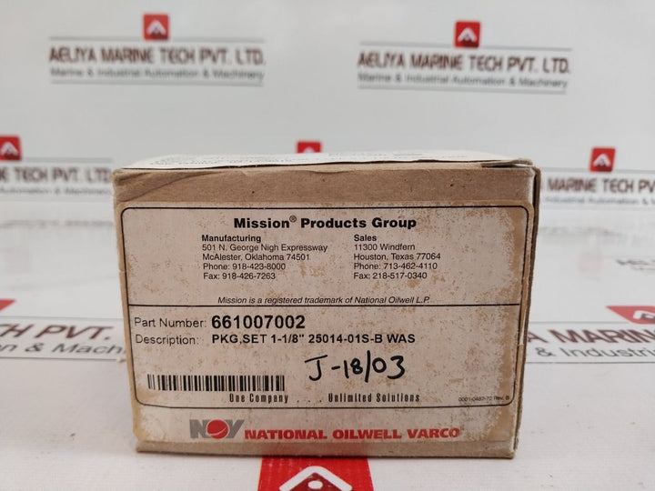 Nov 661007002 Set 1-1/8” 25014-01S-b Set
