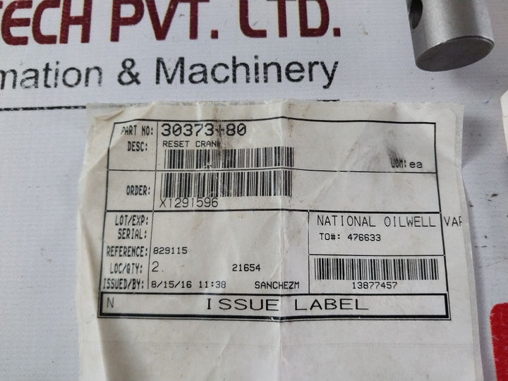 Nov H30373 Rev. A Handle Valve