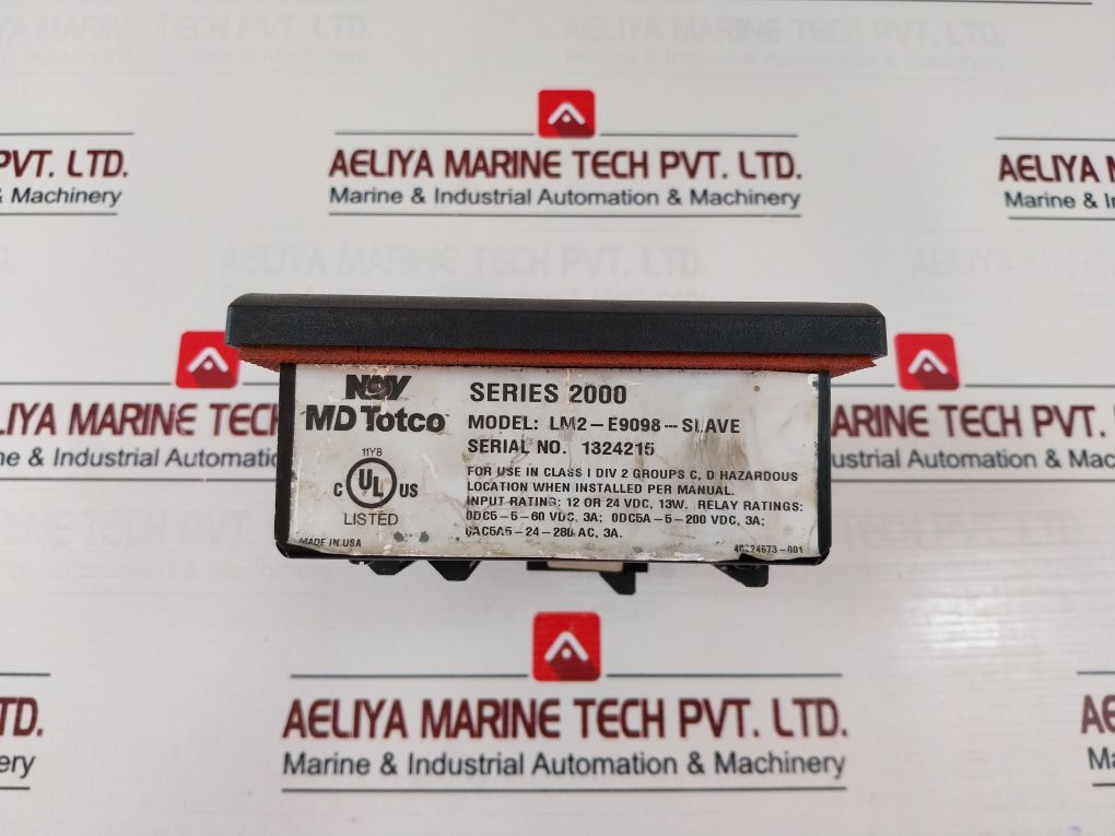 Nov Lm2-e9098-slave Md Totco Series 2000 Display Panel